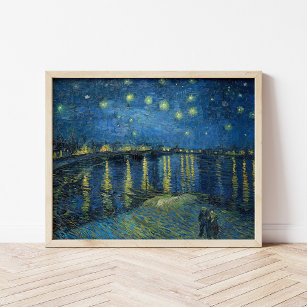Póster Noche estrellada sobre el Ródano   Vincent Van Gog