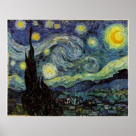 Póster Noche estrellada, Vincent van Gogh