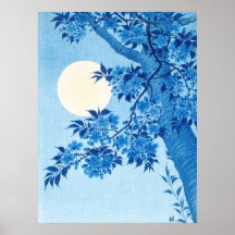 Noche florida de cerezo con luz de luna Ohara Koso