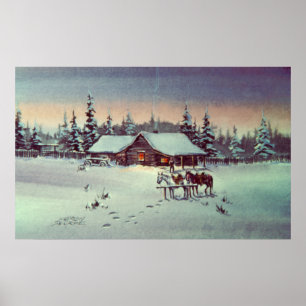 Póster NOCHE FRÍA del INVIERNO de SHARON SHARPE