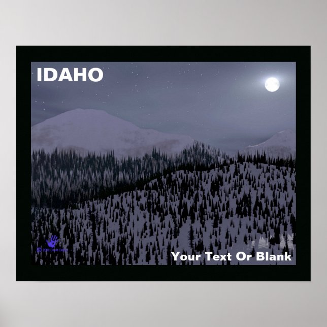 Póster Noche fría en Idaho (Frente)