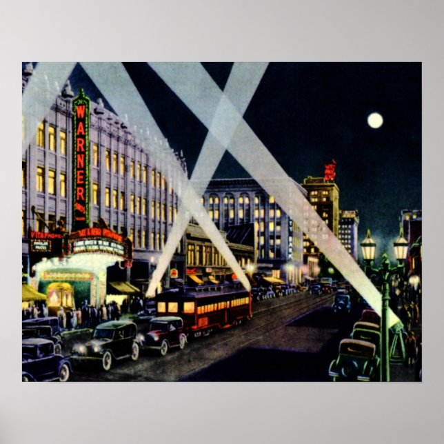 Póster Noche Hollywood Hollywood Boulevard (Frente)