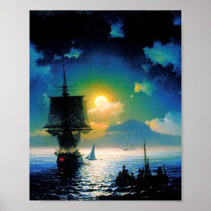 Póster Noche iluminada en Capri por Ivan Aivazovsky