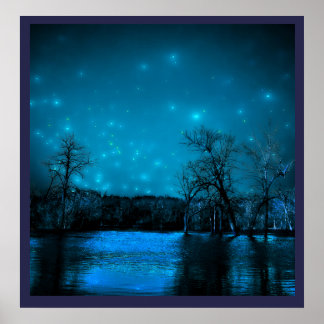 Póster Noche inundada