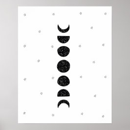 Póster Noche moderna de luna de escándalo
