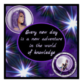 Póster Noche morada