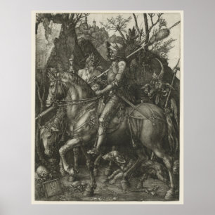 PÓSTER NOCHE, MUERTE Y EL DIABLO DE ALBRECHT DÜRER
