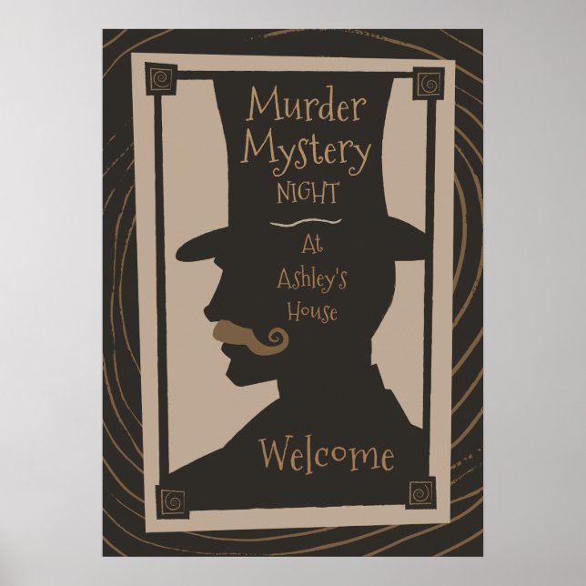 Póster Noche Murder Mystery - Poster De Bienvenida (Frente)