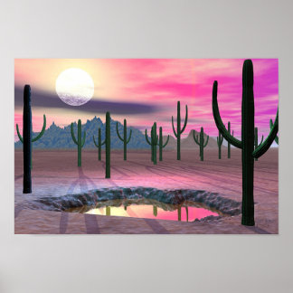 Póster Noche Mystic Desert