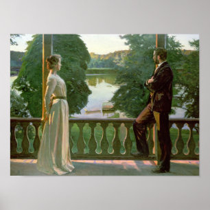 Póster Noche nórdica de verano, 1899-1900