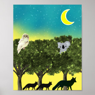 Póster Noche Safari