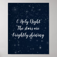 Noche Santa Letra de Navidad Elegante Fiesta