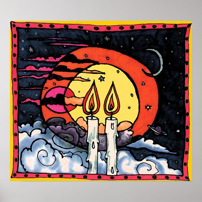 Póster Noche Shabbat (Frente)