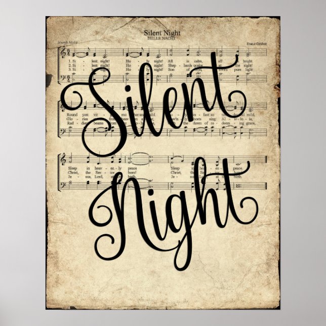 Póster Noche silenciosa (Frente)