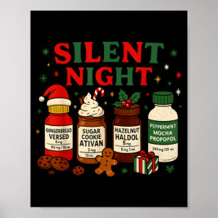 Póster Noche Silenciosa Profol Enfermera Uci Navidad Dive