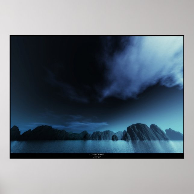 Póster Noche solitaria (Frente)