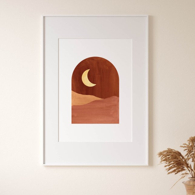 Póster Noche terracota, paisaje abstracto (Subido por el creador)