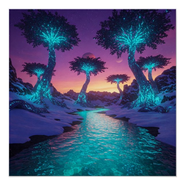 Póster Noche Tranquila  (Anverso)