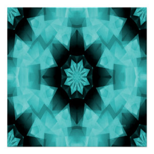 Póster Noche Turquesa Starry Starry...