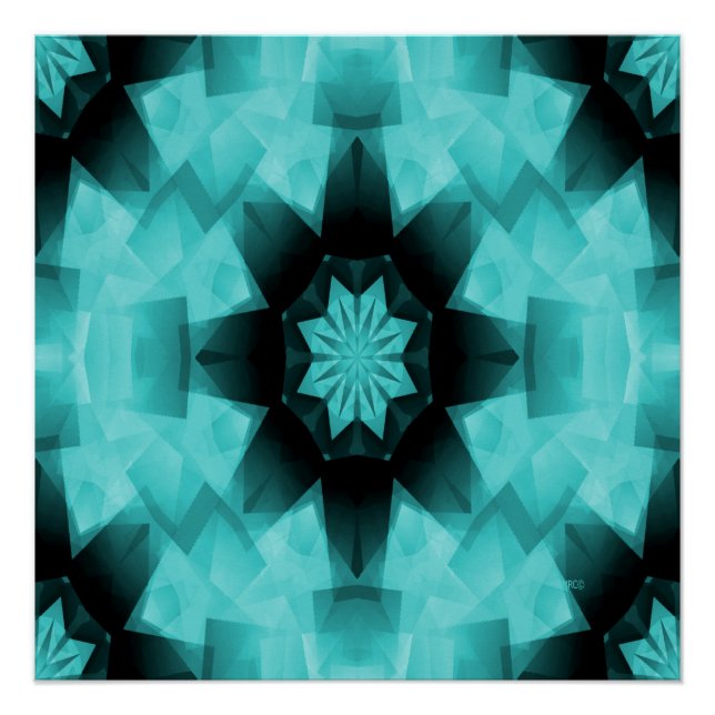 Póster Noche Turquesa Starry Starry... (Anverso)