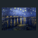 Póster Noche Van Gogh Starry Sobre El Ródano<br><div class="desc">Noche Van Gogh Starry Sobre El Ródano</div>
