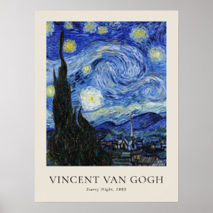 Póster Noche Vincent Van Gogh Starry