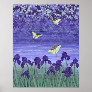 Póster noche violeta