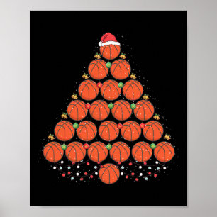 Póster Nochebuena del equipo del árbol de navidad del bal