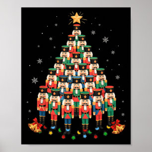 Póster Nochebuena divertida de nutcracker navidad hombres