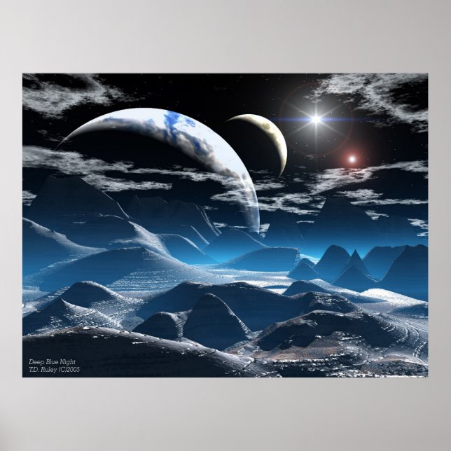 Póster Noches Azul Profundo (Frente)