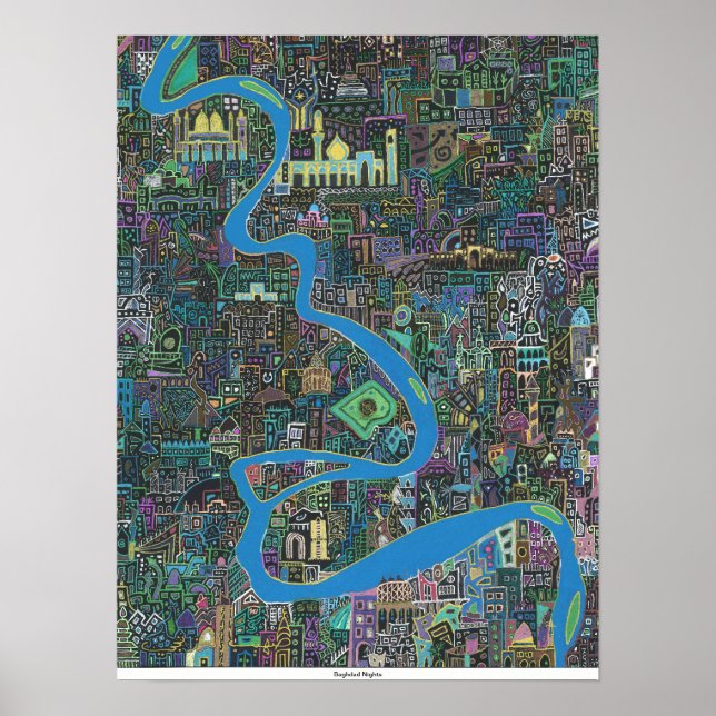 Póster Noches de Bagdad - Imprimir (Frente)