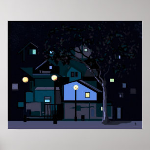 Póster noches de ciudad