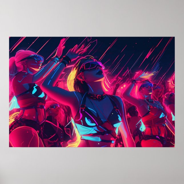 Póster Noches de Rave City (Frente)