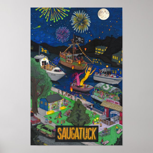 Póster Noches de Saugatuck (Frente)