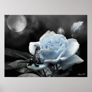 Póster noches encantadas azul