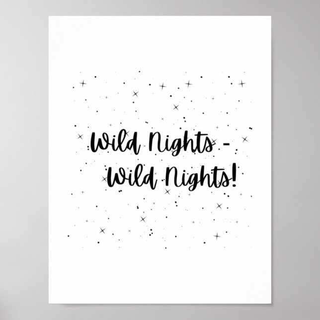 Póster Noches salvajes Emily Dickinson (Frente)
