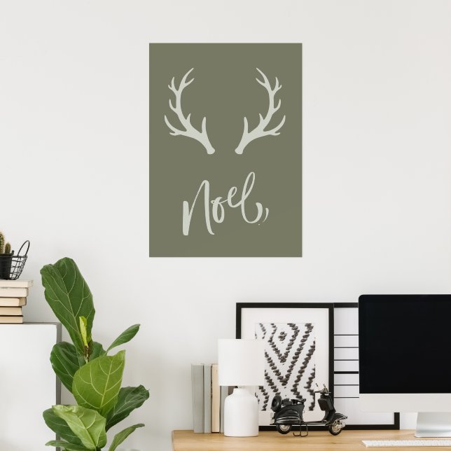 Póster Noel (Oficina en casa)