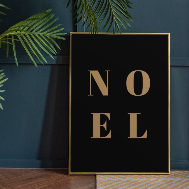 Póster Noel Black and Gold | Navidades de diseño (Subido por el creador)