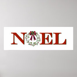 Póster Noel con corona