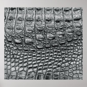 Póster Noir cocodrilo: Mistique de cuero negro