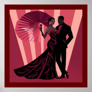 PÓSTER NOIR ELEGANCE-RED #1