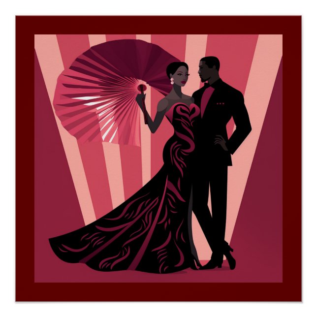 PÓSTER NOIR ELEGANCE-RED #1 (Anverso)