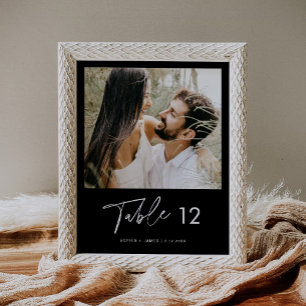 Póster NOIR Modern Photo Table Número 8x10