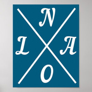 Póster Nola Nueva Orleans Luisiana Estados Unidos