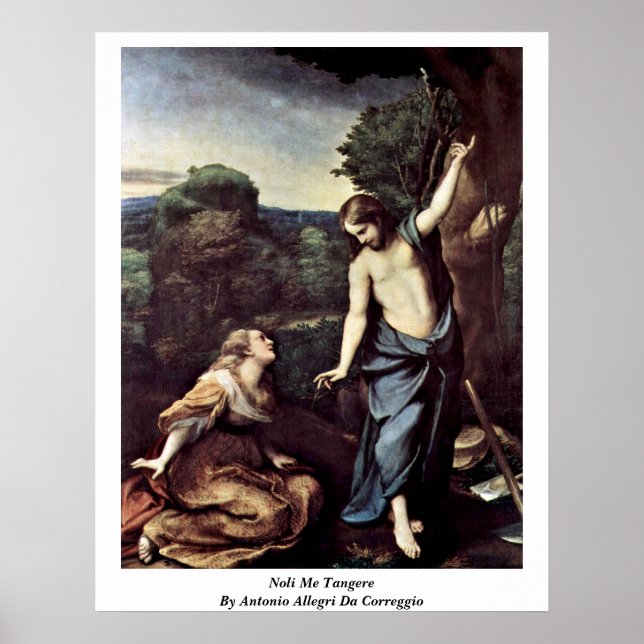 Póster Noli Me Tangere Por Antonio Allegri Da Correggio (Frente)