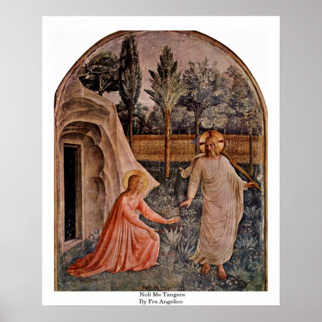 Póster Noli Me Tangere Por Fra Angelico (Frente)