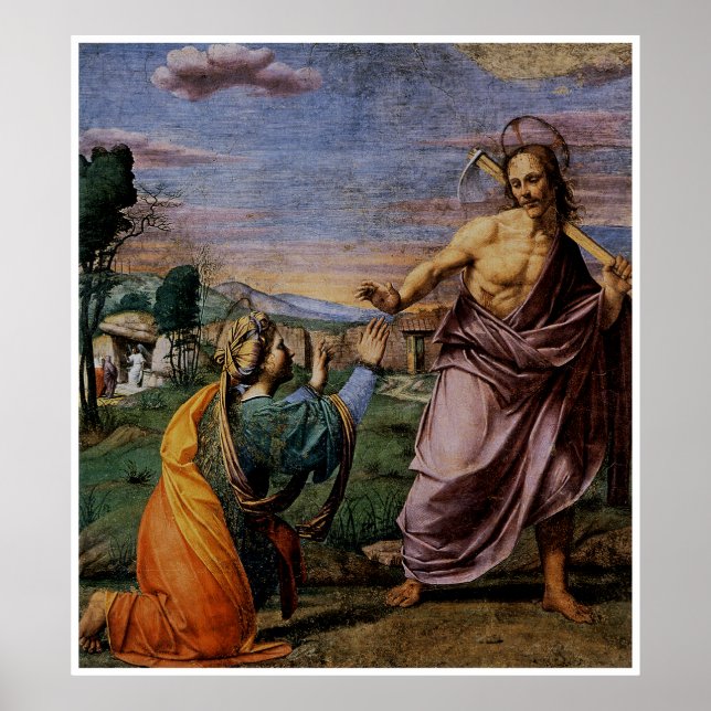 Póster Noli Mi Tangere por Franciabigio (Frente)