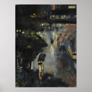 Póster Nollendorfplatz bei Nacht