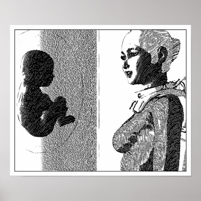 Póster nómada y bebé (Frente)