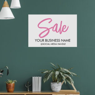 Póster Nombre comercial de Rótulo de venta grande para ti
